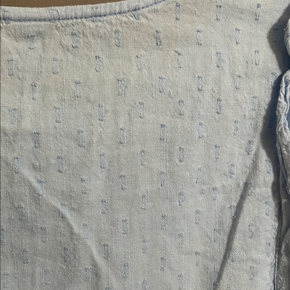 Old Navy Light Blue Ruffled Short Sleeve Top Small - Picture 9 of 9